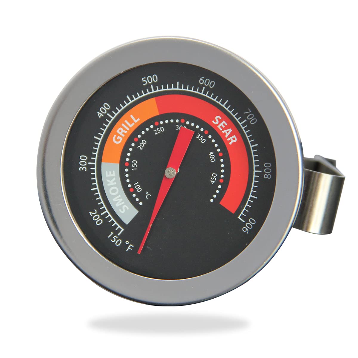 DOLAMOTY 2-inch thermometer front dial for Big Green Egg with no-fog lens.