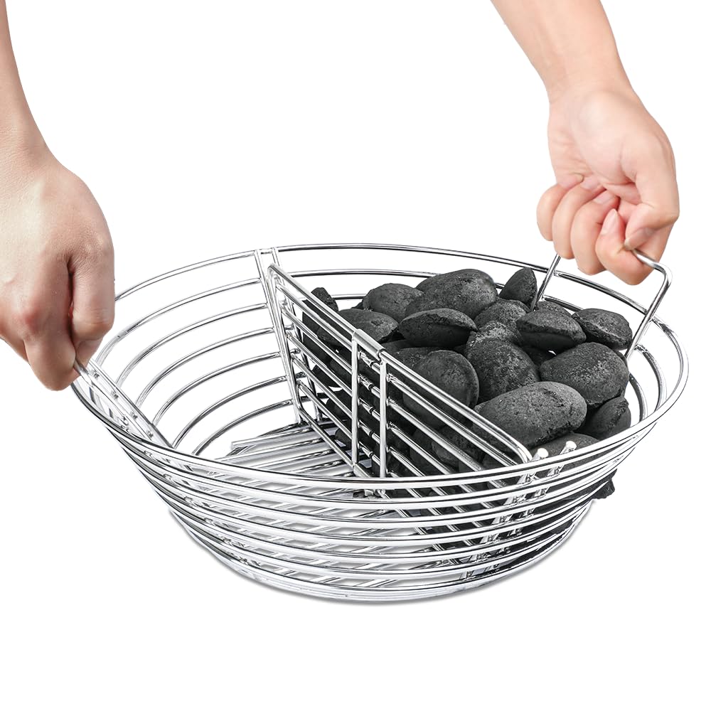 DOLAMOTY ash basket for Large Egg improves airflow for even burning.