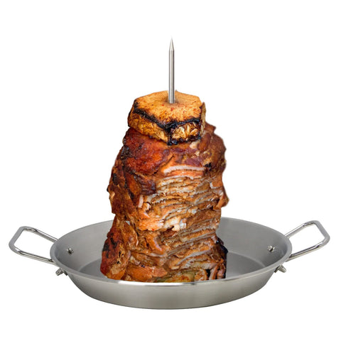 DOLAMOTY vertical skewer pan for gyros in oven delivers restaurant-style flavor at home.