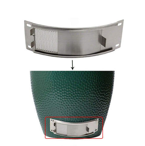 DOLAMOTY draft door screen on large Big Green Egg for precise temperature control