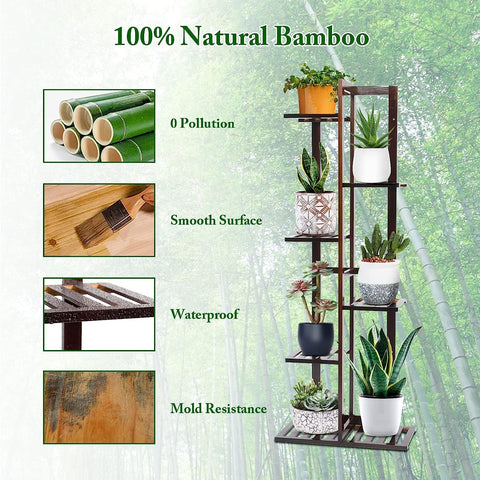 DolceLuna adjustable shelves allow different plant heights.