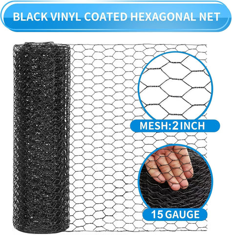 DOLEMODUO black vinyl-coated mesh delivers weather resistance and durable outdoor fencing.