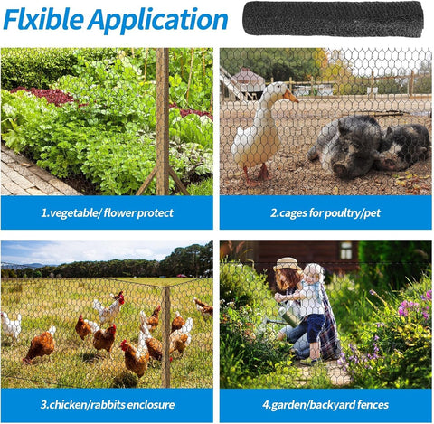 DOLEMODUO weather-resistant netting withstands outdoor use in farms, gardens, and craft projects.