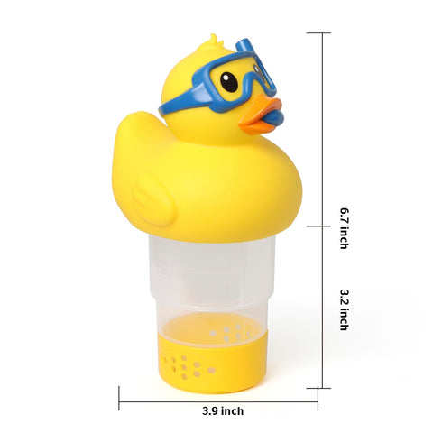 Doli Yearning duck-top decorative pool floater adds whimsy
