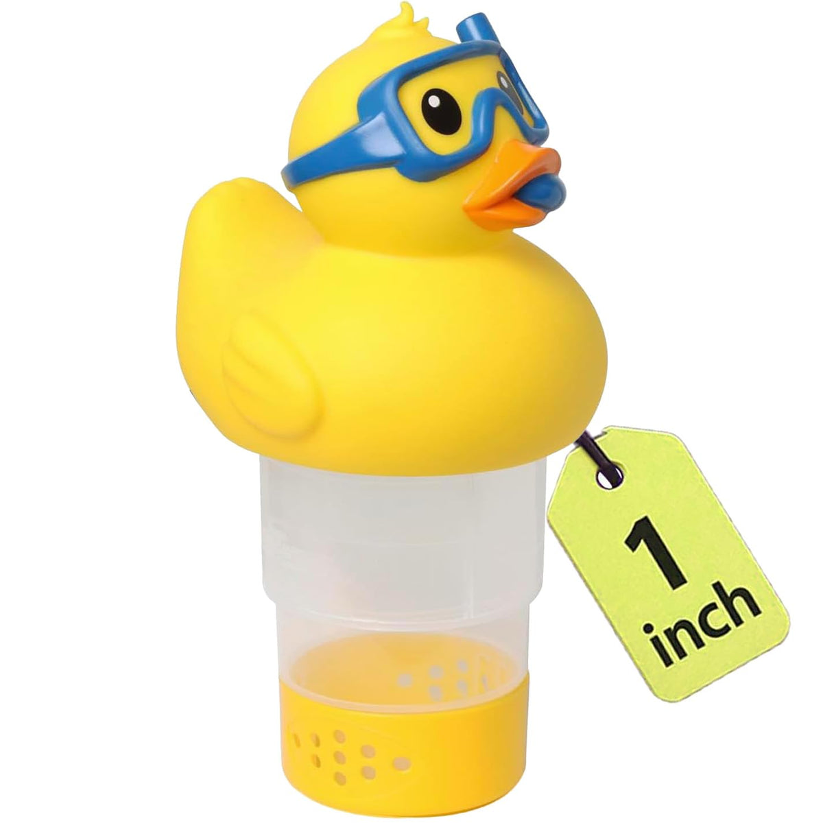 Doli Yearning mini pool chlorine floater duck top view releases chlorine gently