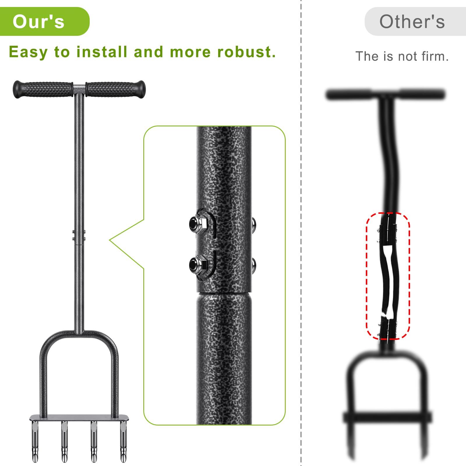Dolibest aerator stainless steel base resists rust in outdoor use