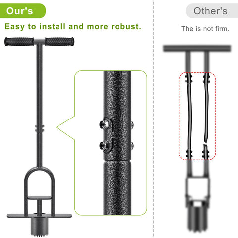 Dolibest foot ejector demonstrates quick soil plug release for faster repairs.