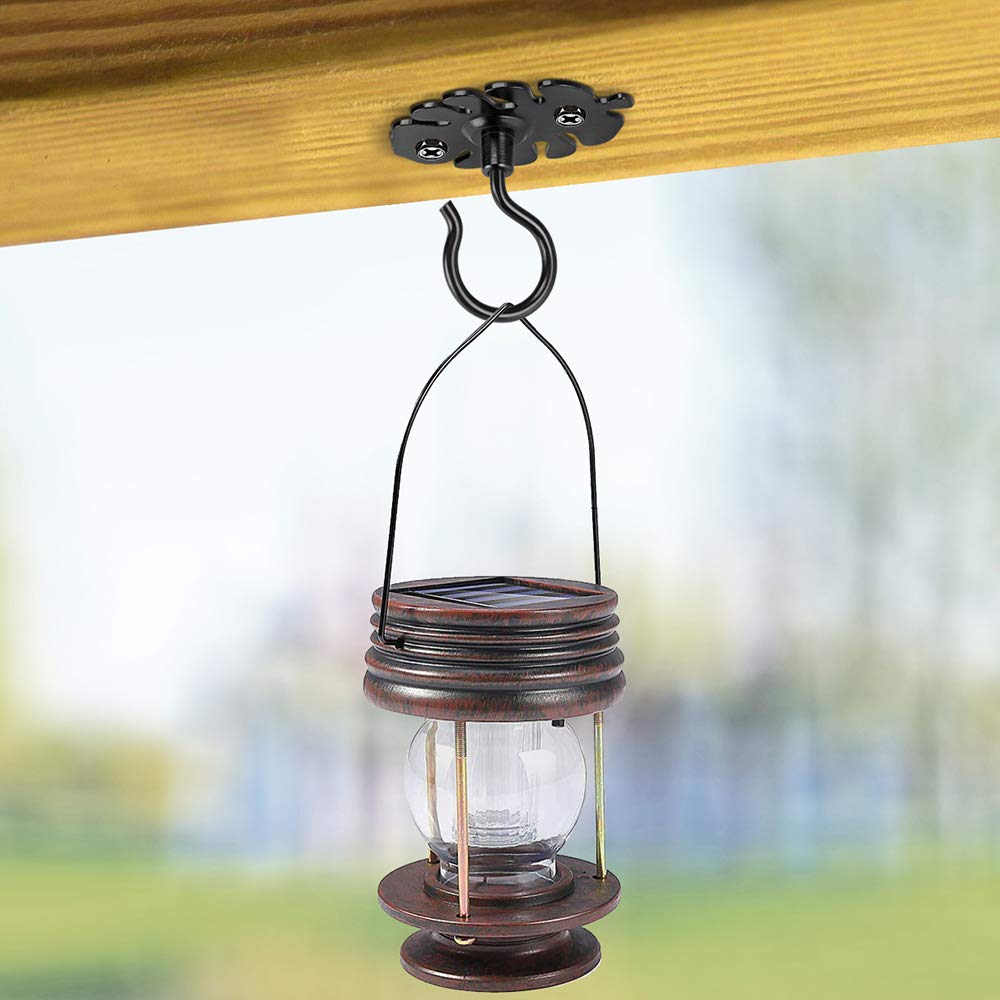 Dolibest iron plant bracket in black provides sturdy hanging support.