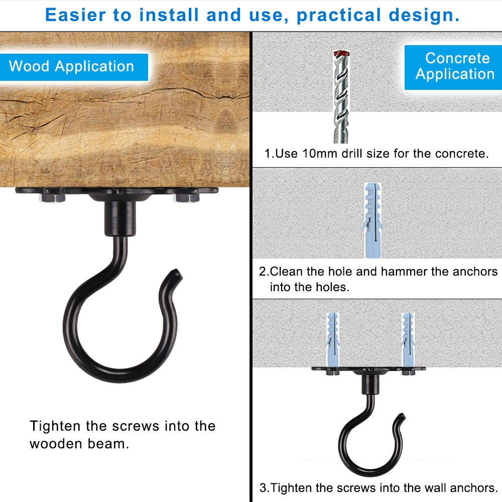 Dolibest outdoor light hanger keeps decorative wires neatly suspended.