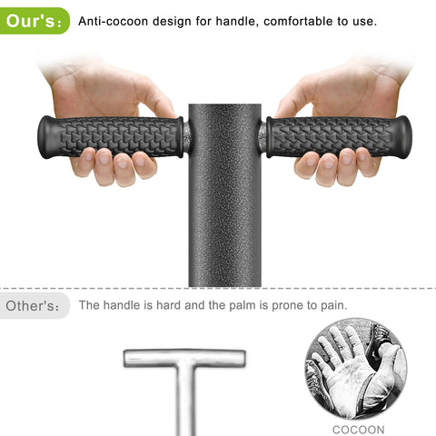 Dolibest sod plugger serrated bottom cuts through tough soil