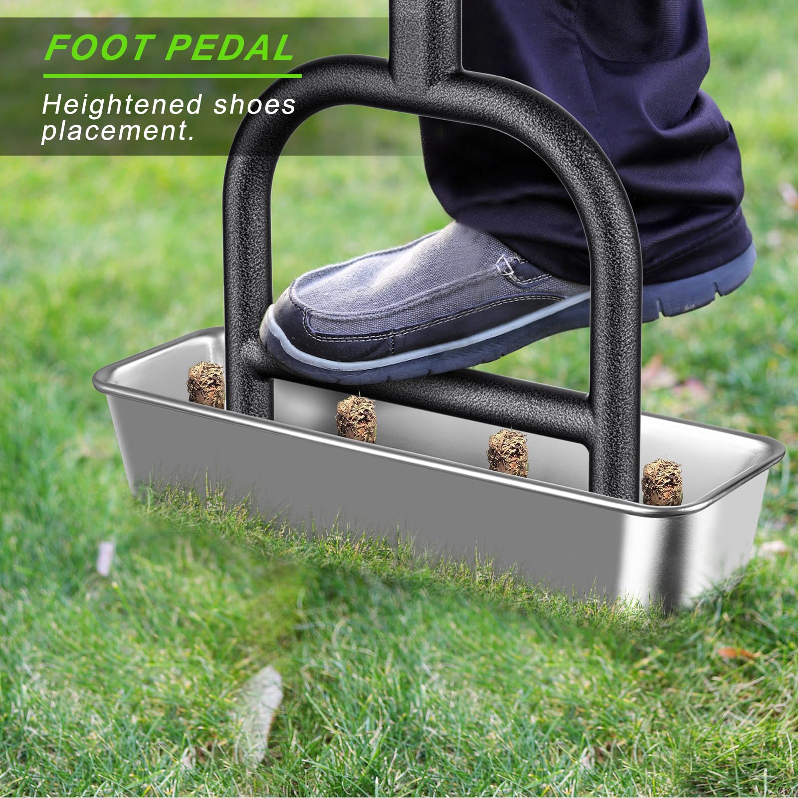 Dolibest tool features soft rubber grip for comfortable use during longer aeration sessions.