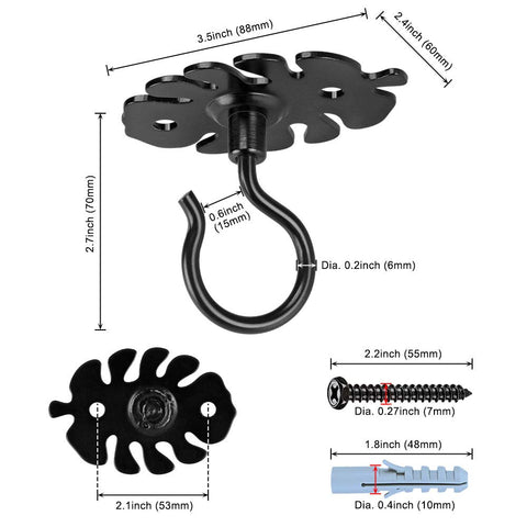 Dolibest wind chime hanger adds garden charm and easy hanging.