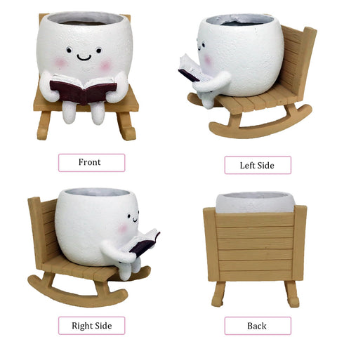 Dolkgy face planter decor for living room or balcony