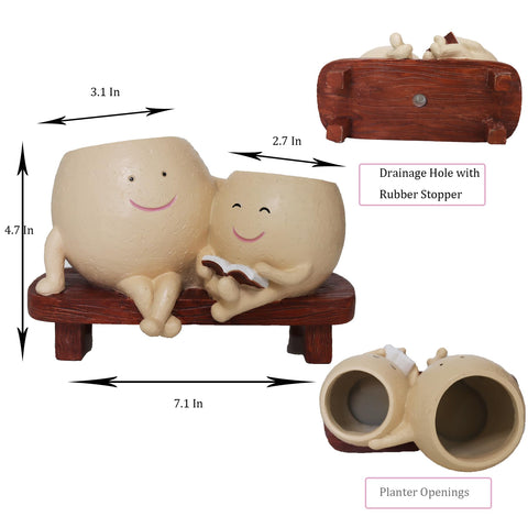 Dolkgy face pot with drainage hole supporting healthy watering and root care.