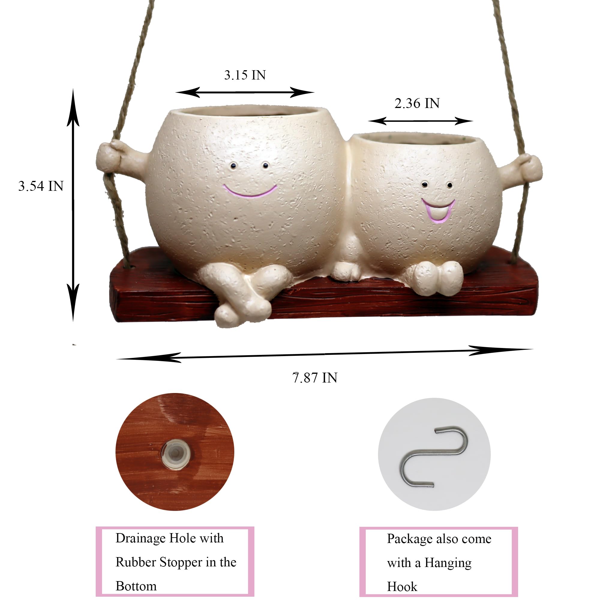 Dolkgy unique gift face planter for special occasions.