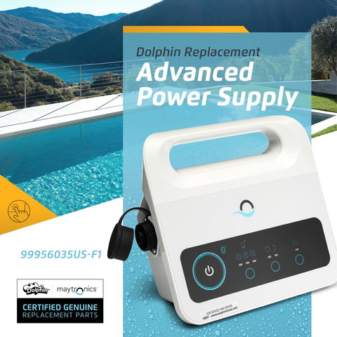 Dolphin Maytronics Power Supply 99956035 side view shows Bluetooth-enabled control