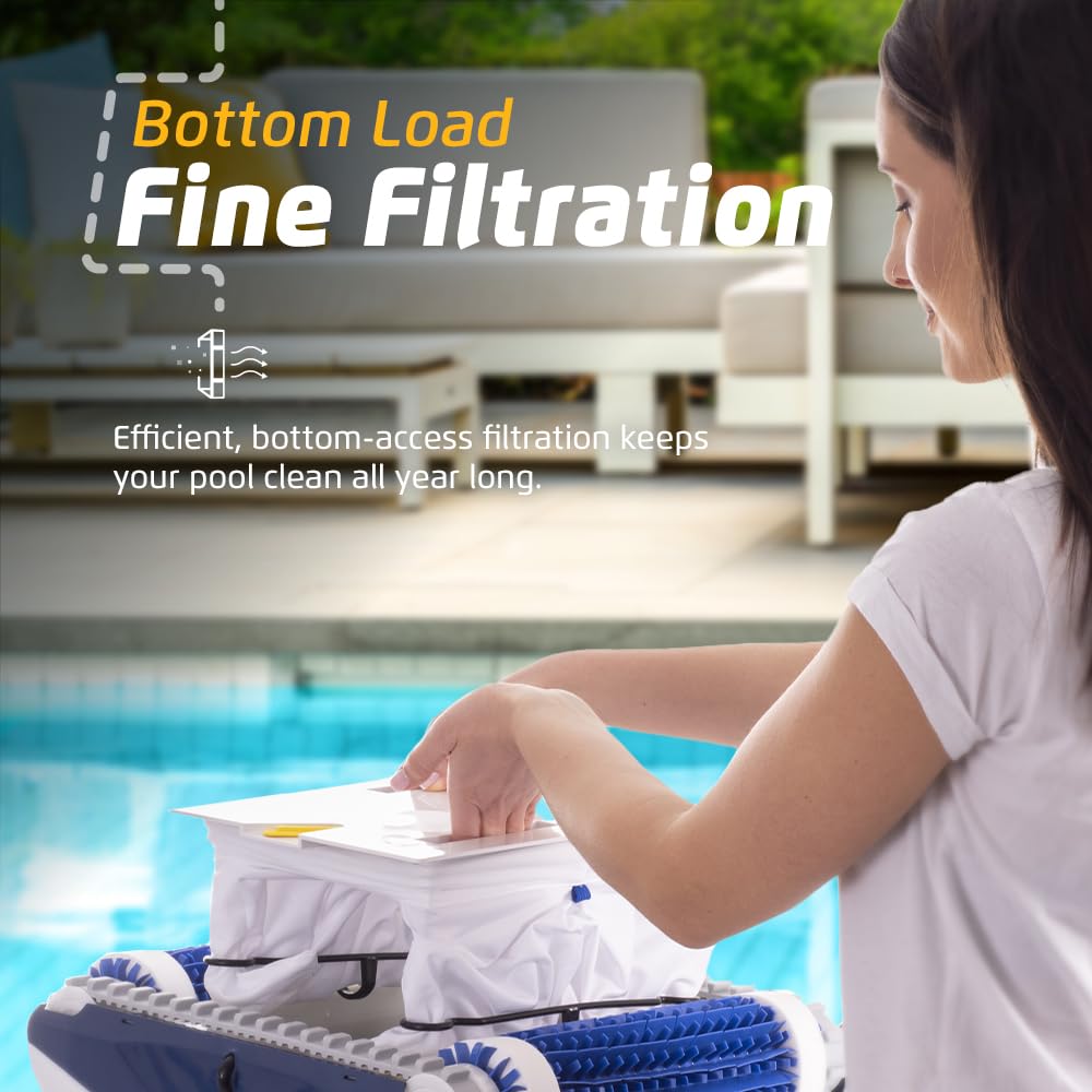 Dolphin Nautilus plug-play operation offers effortless setup and quick cleaning cycles.
