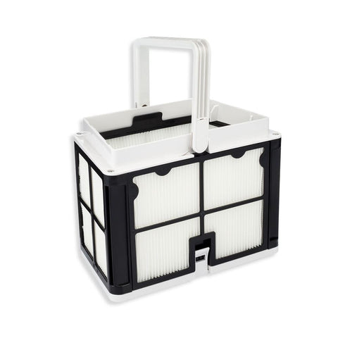 Dolphin ultra-fine filter basket for precise debris capture and improved filtration.