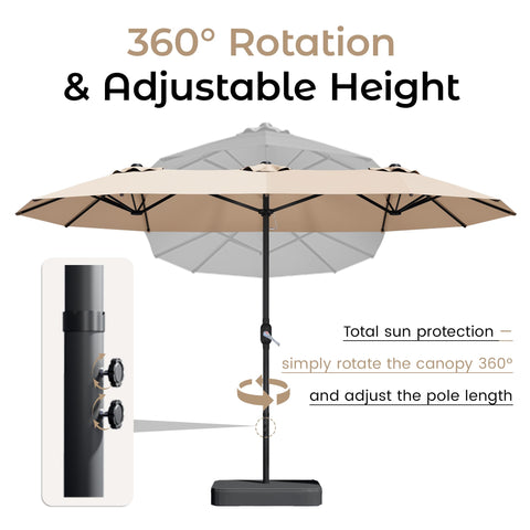 DomeShade durable outdoor frame suitable for patios and cafes.