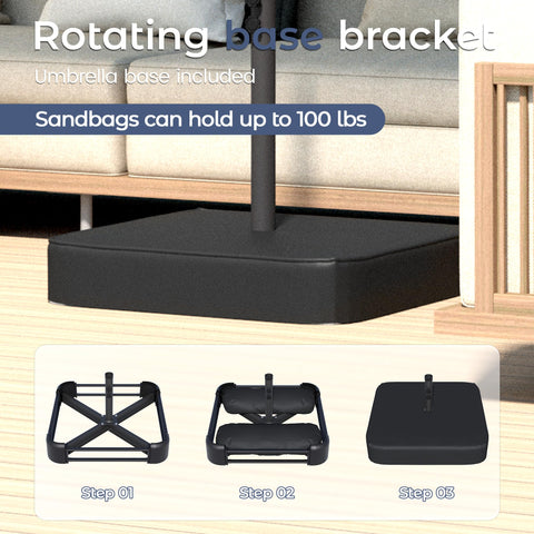 DomeShade easy crank operation simplifies daily setup.