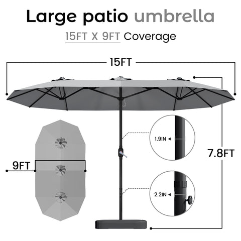DomeShade crank mechanism close-up enables easy opening and closing.