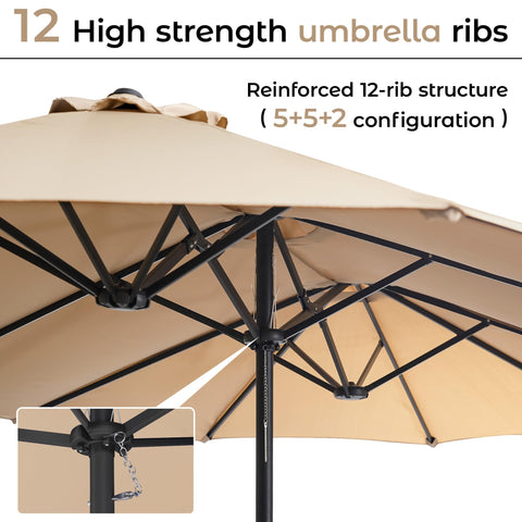 DomeShade powder-coated steel pole resists rust for long outdoor use.