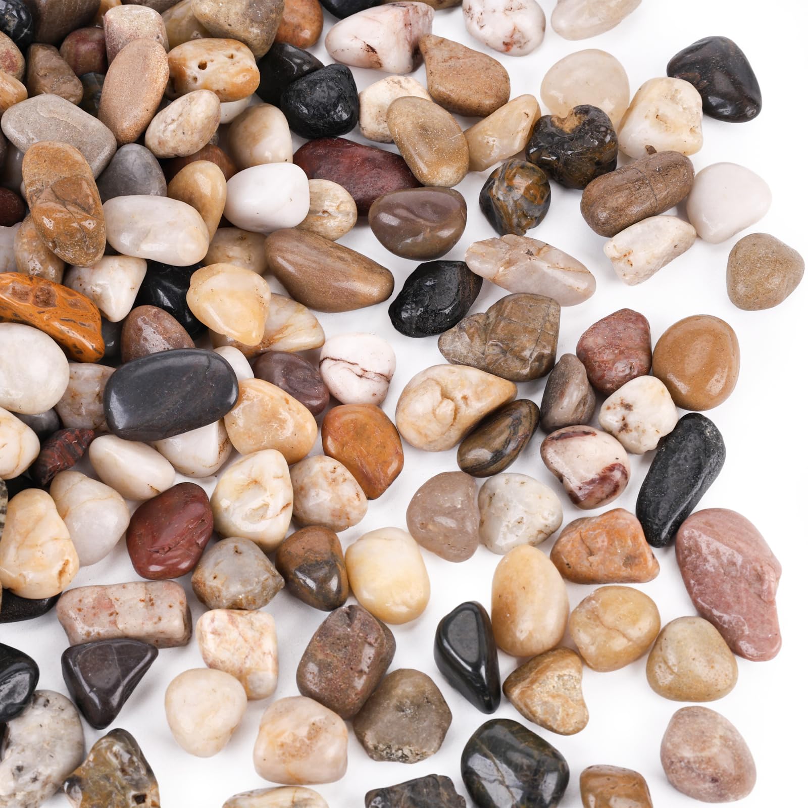 Domestar River Rocks front view shows natural polish for versatile decor.