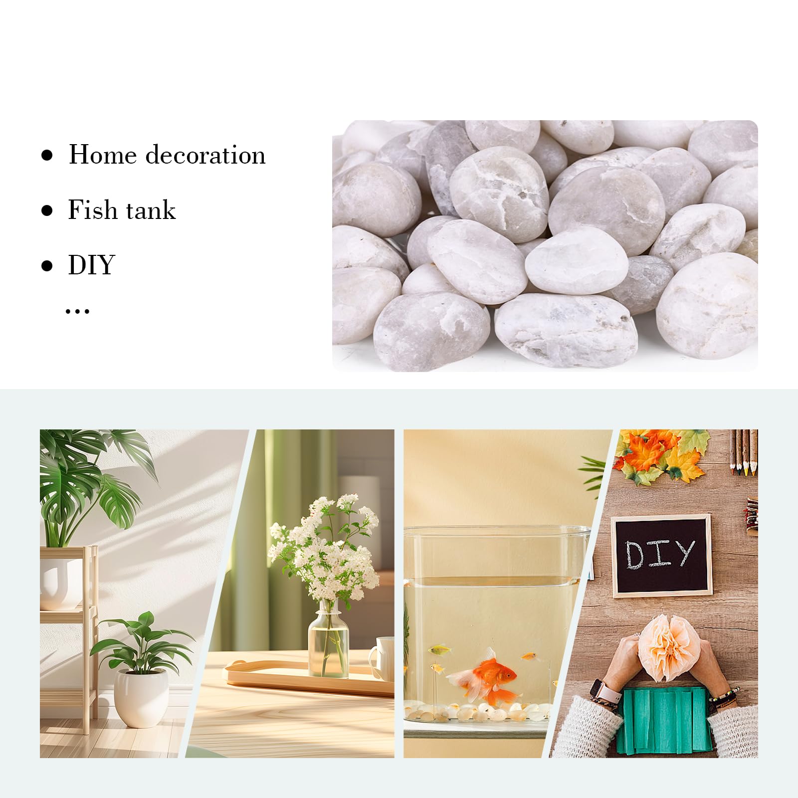 DomeStar pebble filler for vases and centerpieces with a clean finish