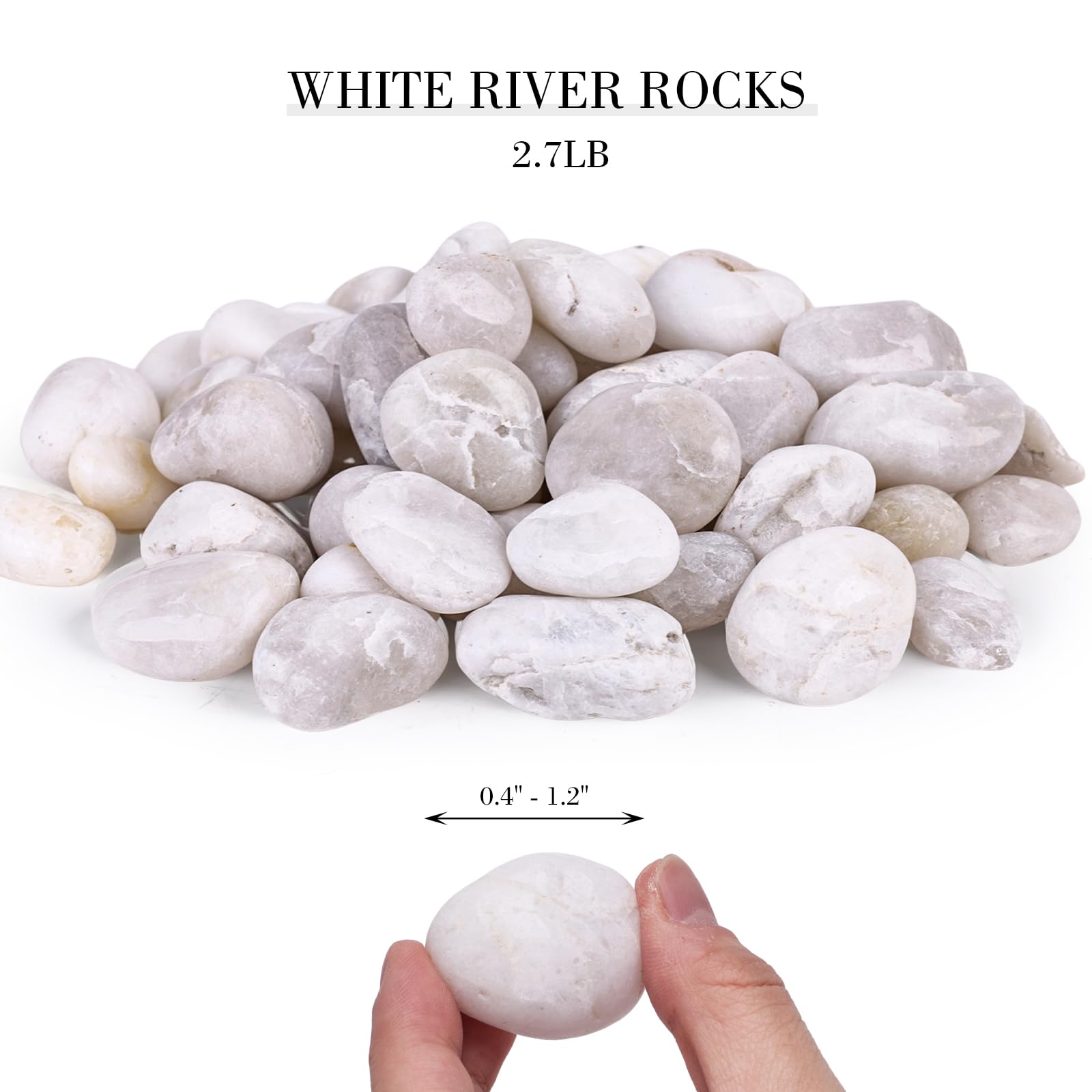 DomeStar white pebbles for aquariums add natural appeal without clutter