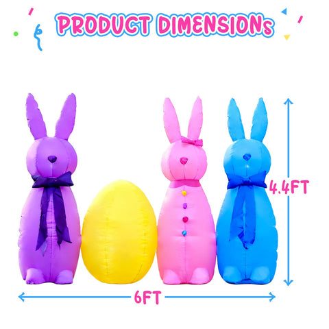 Built-in water bag and rope stabilize the DomKom Easter decoration.