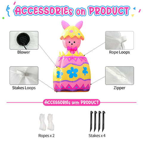 DomKom outdoor Easter bunny decor ideal for gardens and lawns.