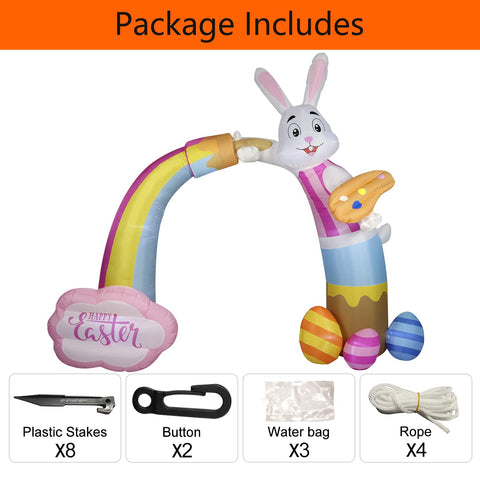 DomKom outdoor Easter yard decor enhances curb appeal
