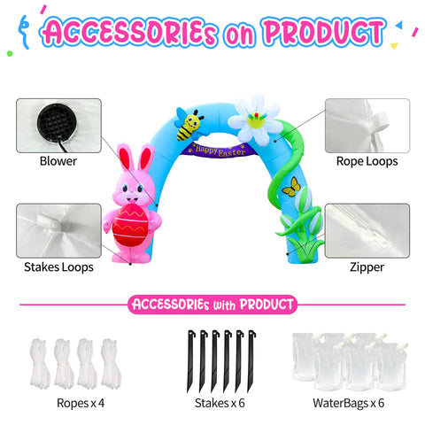 DomKom yard Easter decoration scene ideal for family photos and gatherings