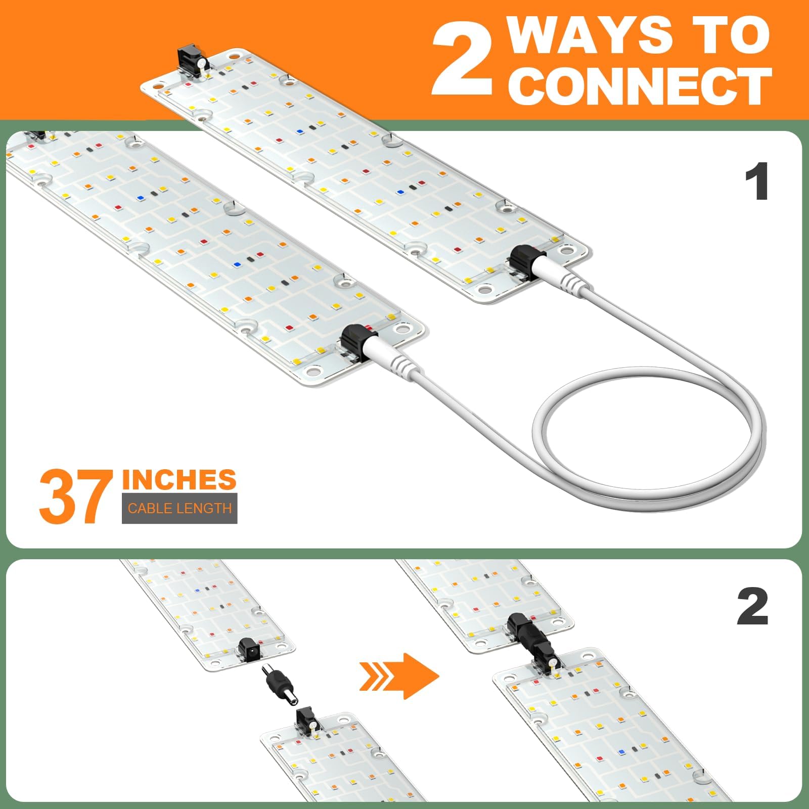 DOMMIA dimmer control allows precise light intensity for different plant stages.