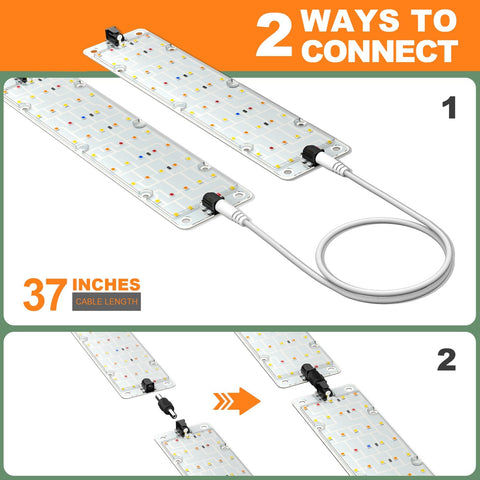 DOMMIA dimmer control allows precise light intensity for different plant stages.