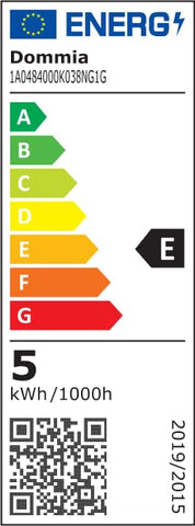 DOMMIA 5W LED saves energy in a space-saving form.