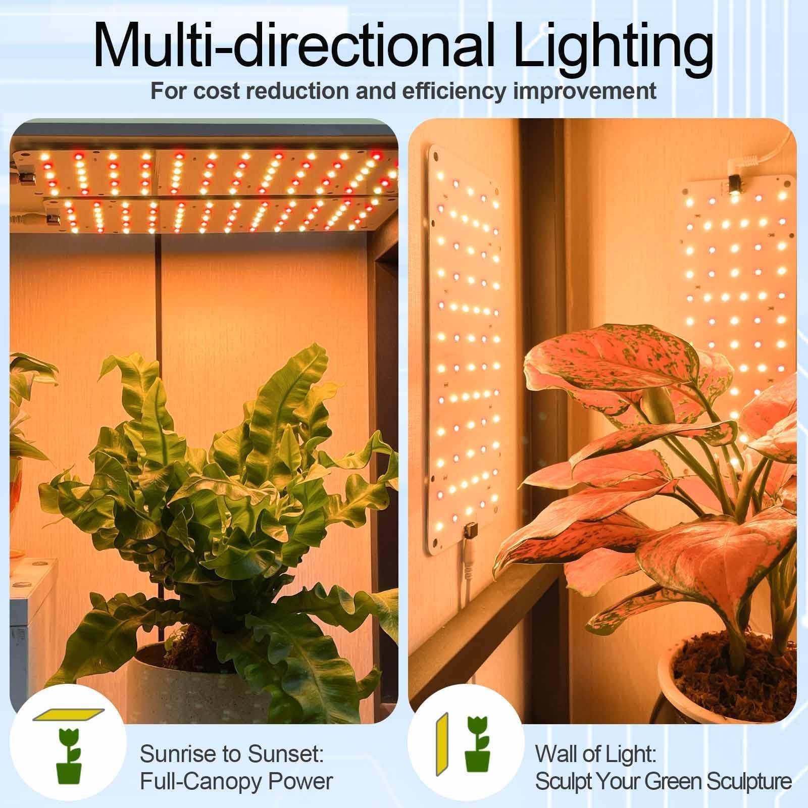DOMMIA panel grow light cabinet-setup demonstrates efficient space-saving indoor plant lighting