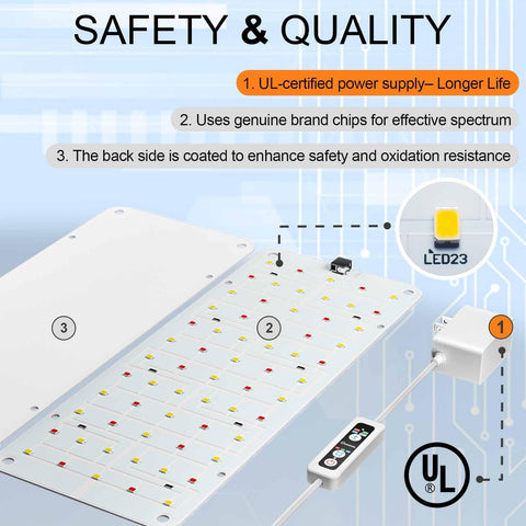 DOMMIA shelf grow light adhesive pads enable simple cabinet mounting