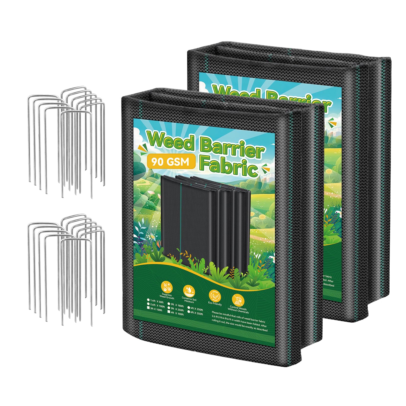Domusensus landscape fabric weed-barrier supports garden weed suppression