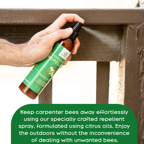 Donaldson Farms simple spray-on application for outdoor wood.