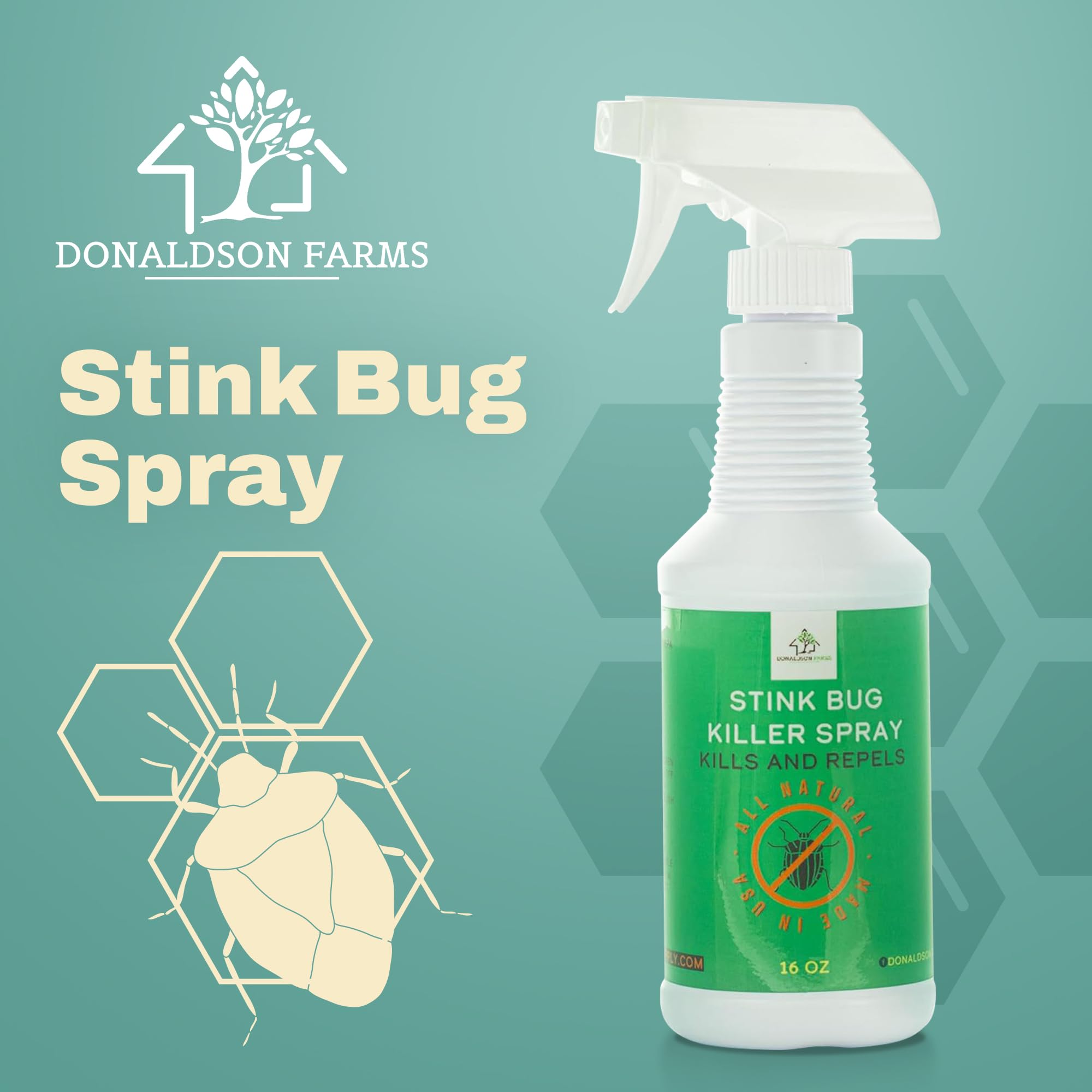 Donaldson Farms unscented formula label highlights nature-derived ingredients for safe use.