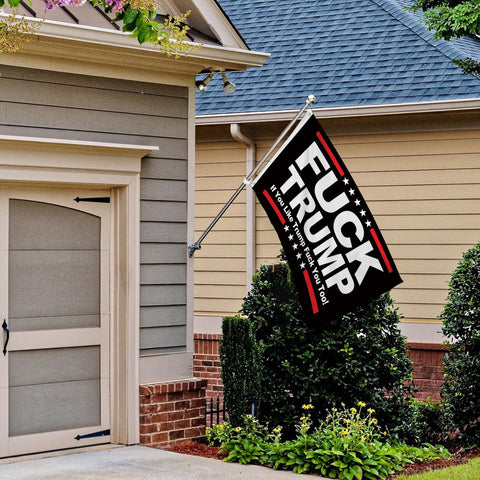 Doncida flag with brass grommets for easy, sturdy mounting inside or outside.