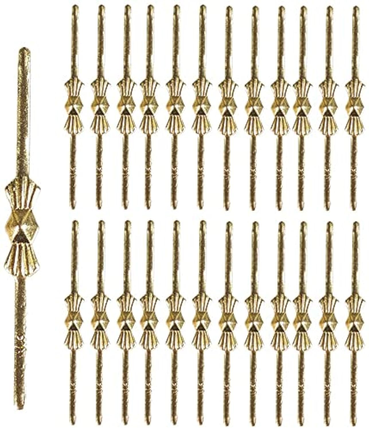 Dong Huang bow tie crystal connector pins for crystal curtains and chandeliers.