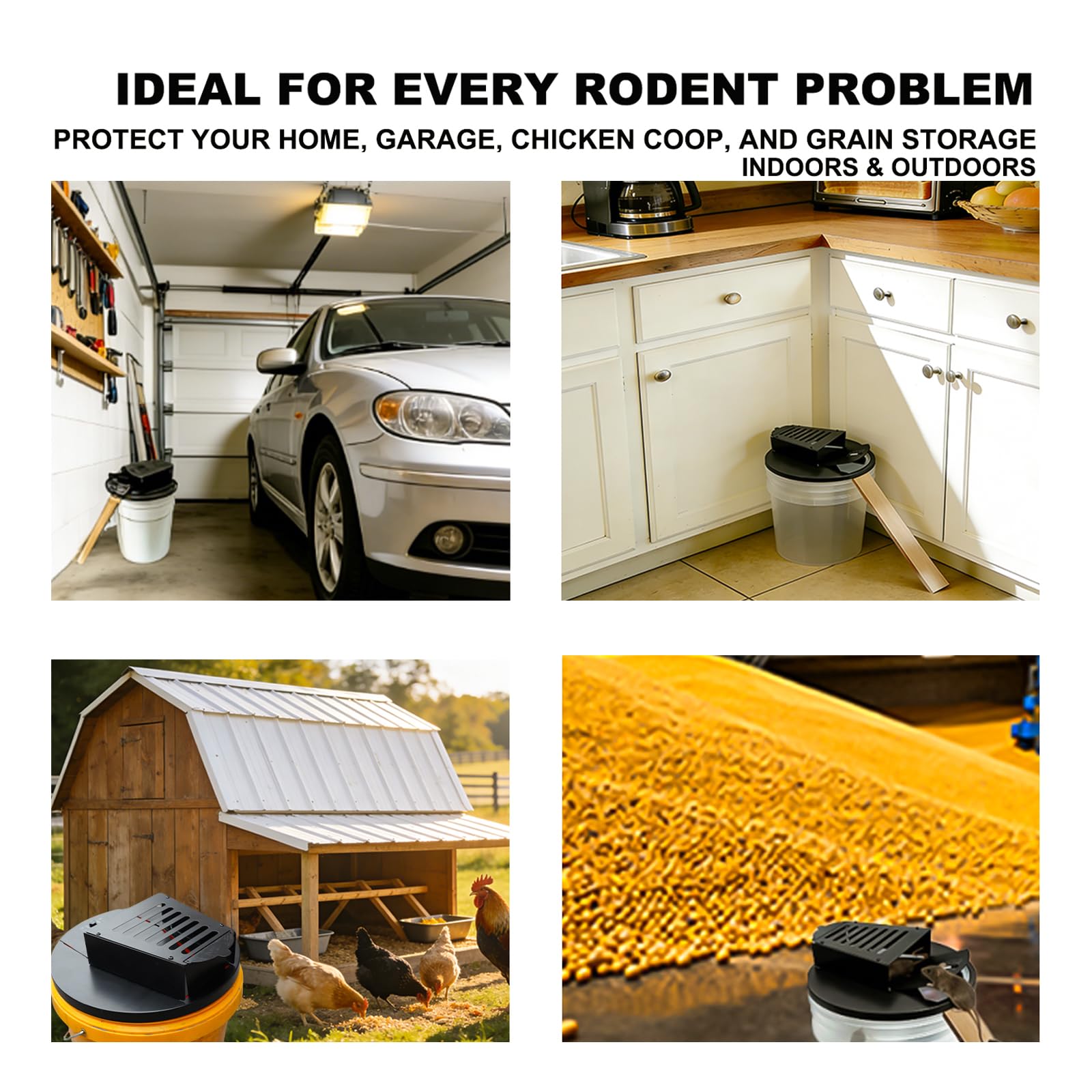 DONGWUZHIDAO anti-escape lid helps prevent rodent escapes.