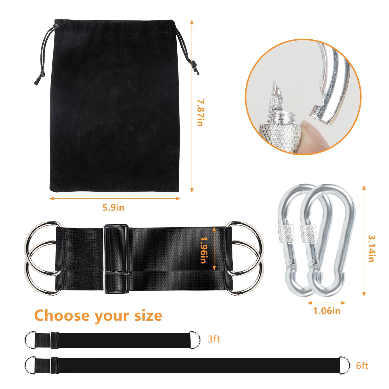 DONILIGA durable packaging bag protects straps during storage and transport.