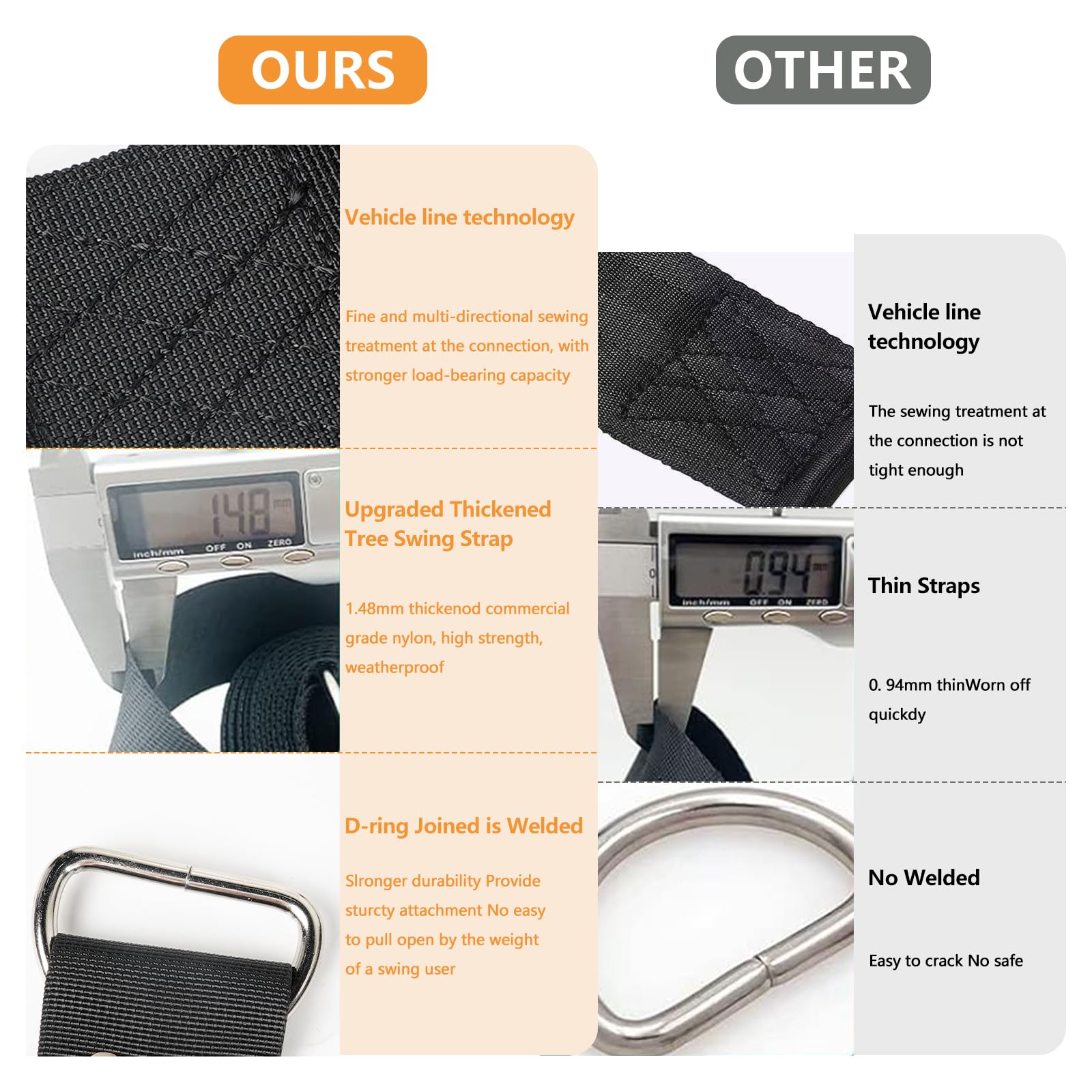 DONILIGA hammock and swing compatibility shows versatile indoor and outdoor use.