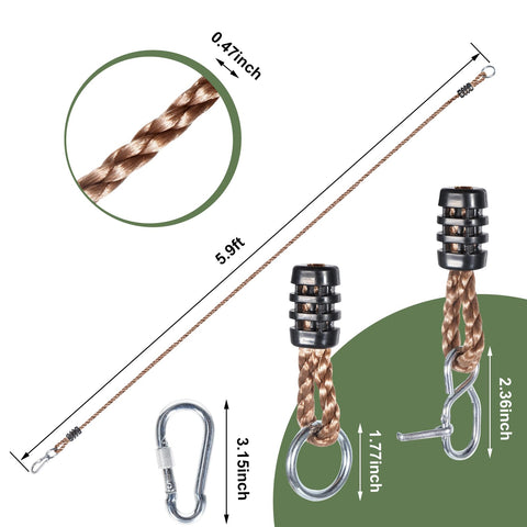 DONILIGA heavy-duty suspension enables confident outdoor swinging experiences.