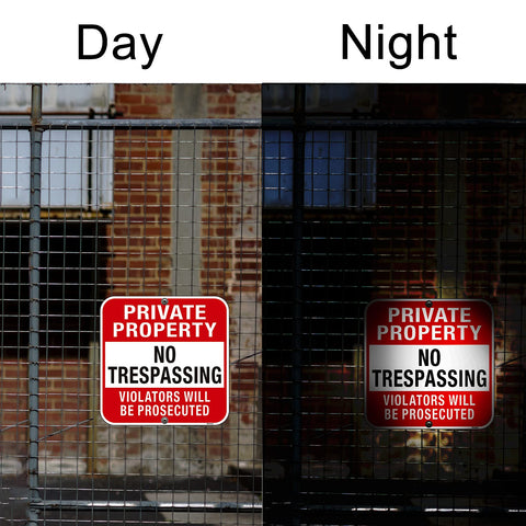 Doninex Violators Will Be Prosecuted sign 12x12 weatherproof outdoor use.