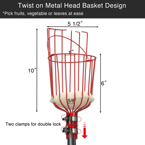 Donsail orange picker basket ideal for citrus tree harvests.