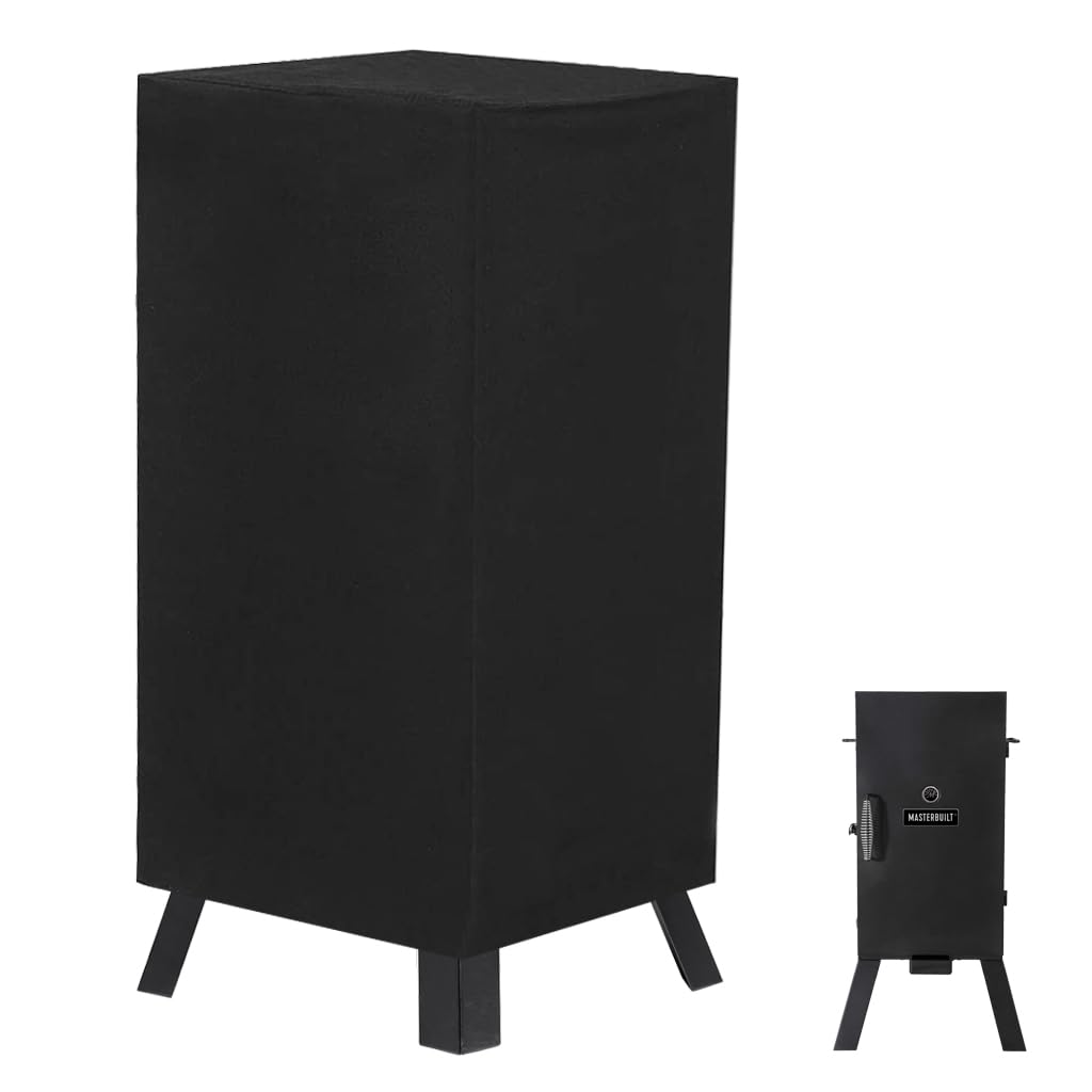 DONSIQIZZ 30-inch smoker cover front view protects Masterbuilt from rain